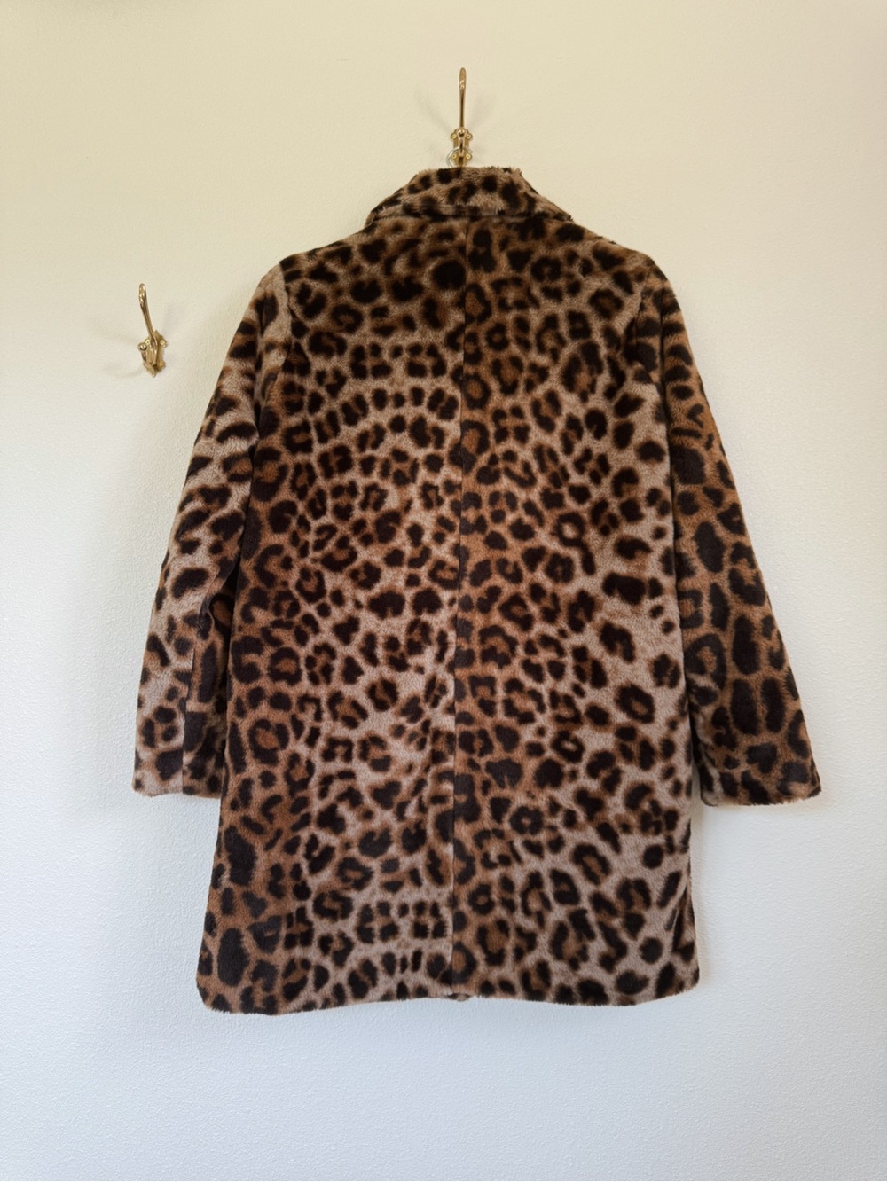 HYFVE Leopard Print Teddy Coat - Brown - Picture 5 of 7